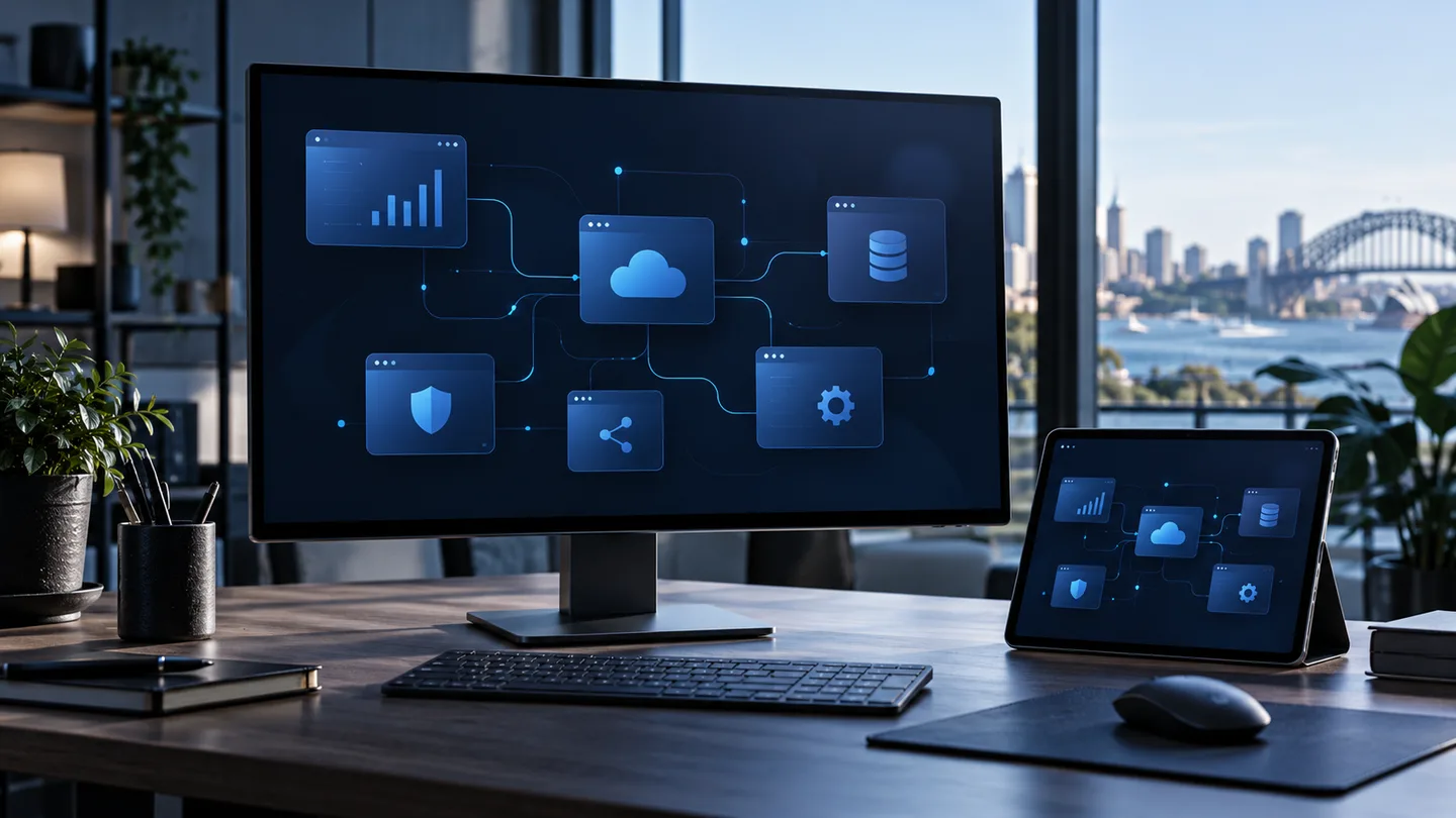 Illustrative application and integration workspace